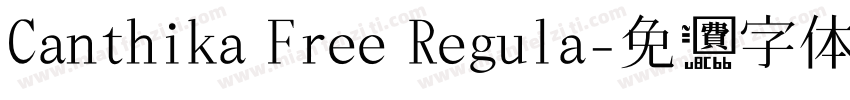 Canthika Free Regula字体转换